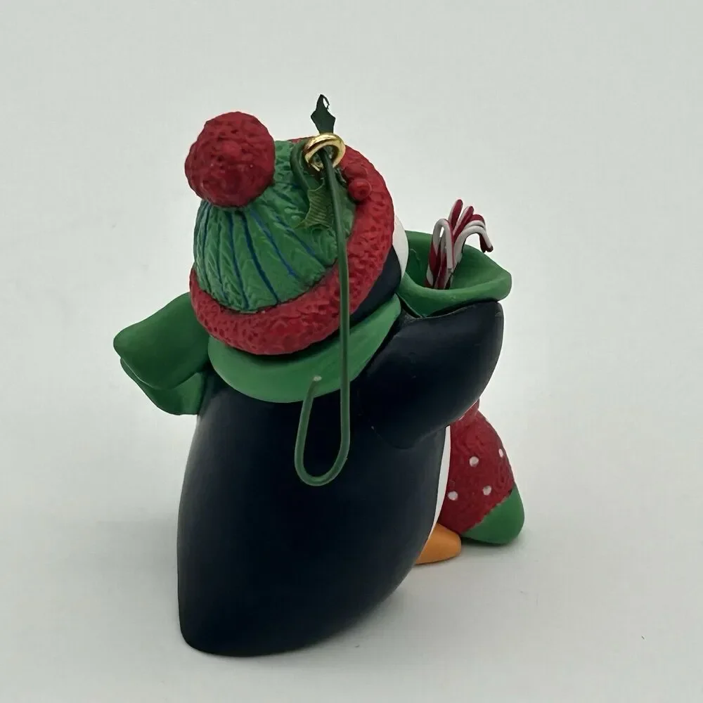 Hallmark Keepsake Ornament Christmas Son Penguin with Stocking Candy Cane 2003